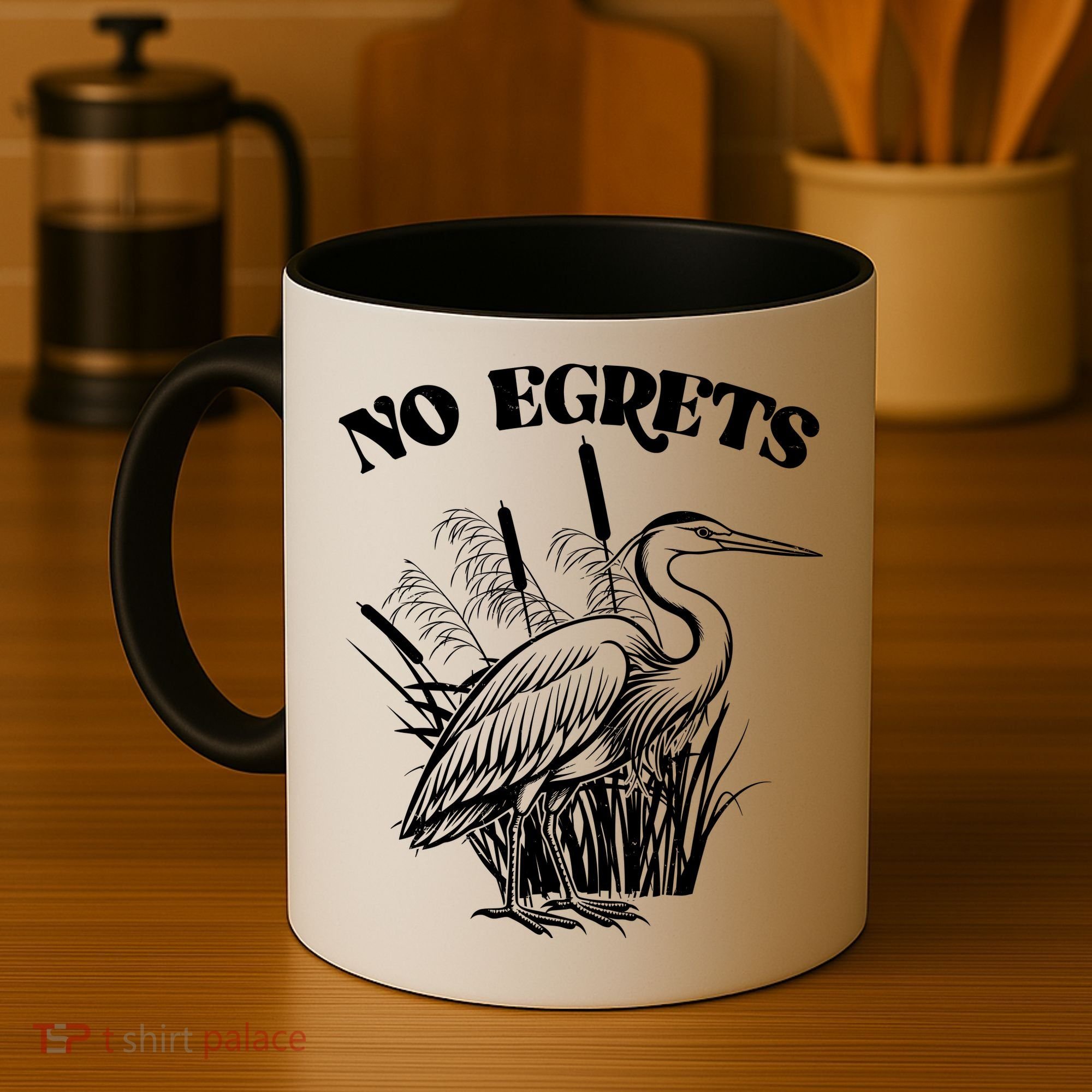 Funny No Egrets No Regrets Bird Pun Coffee Mug