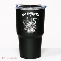 Funny No Egrets No Regrets Bird Pun Tumbler thumb 0