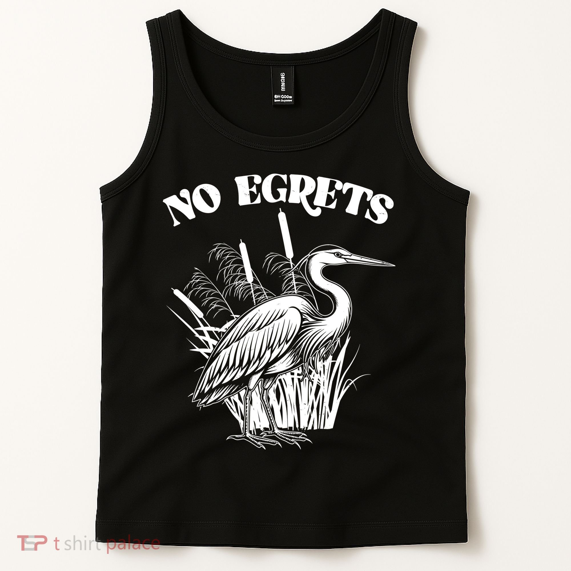 Funny No Egrets No Regrets Bird Pun Tank Top