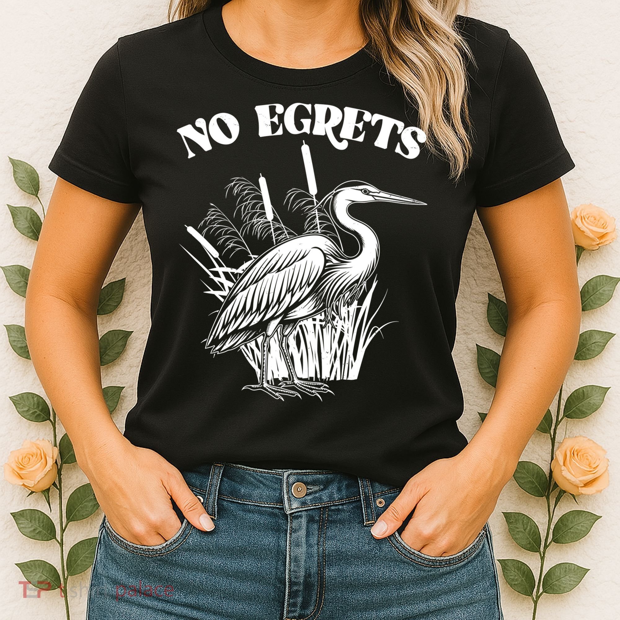Funny No Egrets No Regrets Bird Pun Women's T-Shirt