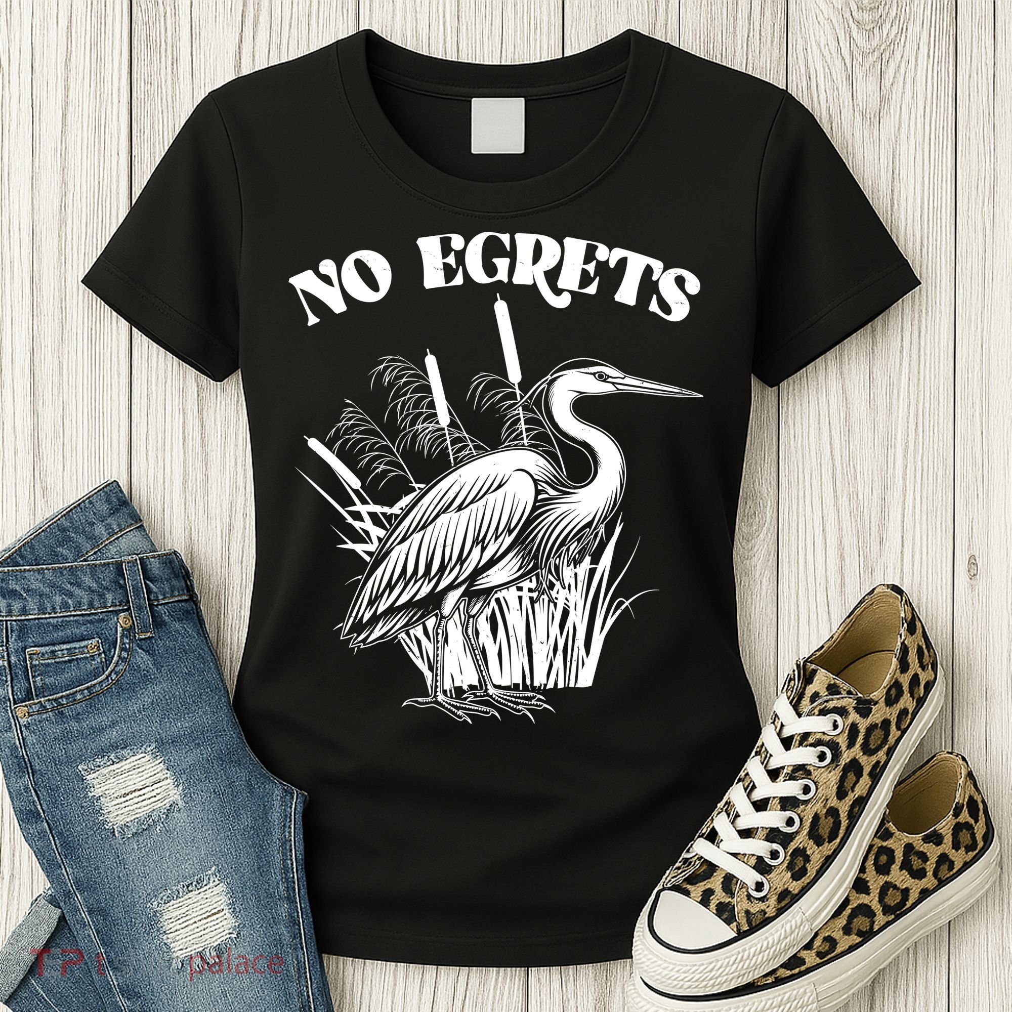 Funny No Egrets No Regrets Bird Pun Women's T-Shirt