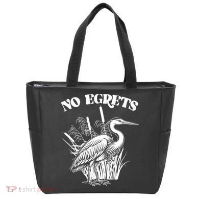 Funny No Egrets No Regrets Bird Pun Tote Bag