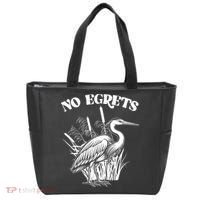 Funny No Egrets No Regrets Bird Pun Tote Bag thumb 0