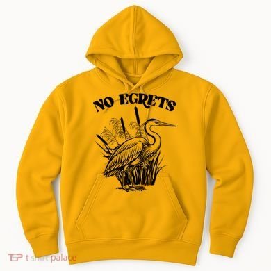 Funny No Egrets No Regrets Bird Pun Hoodie