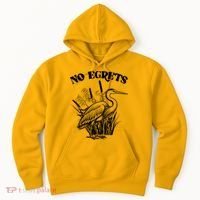 Funny No Egrets No Regrets Bird Pun Hoodie thumb 0