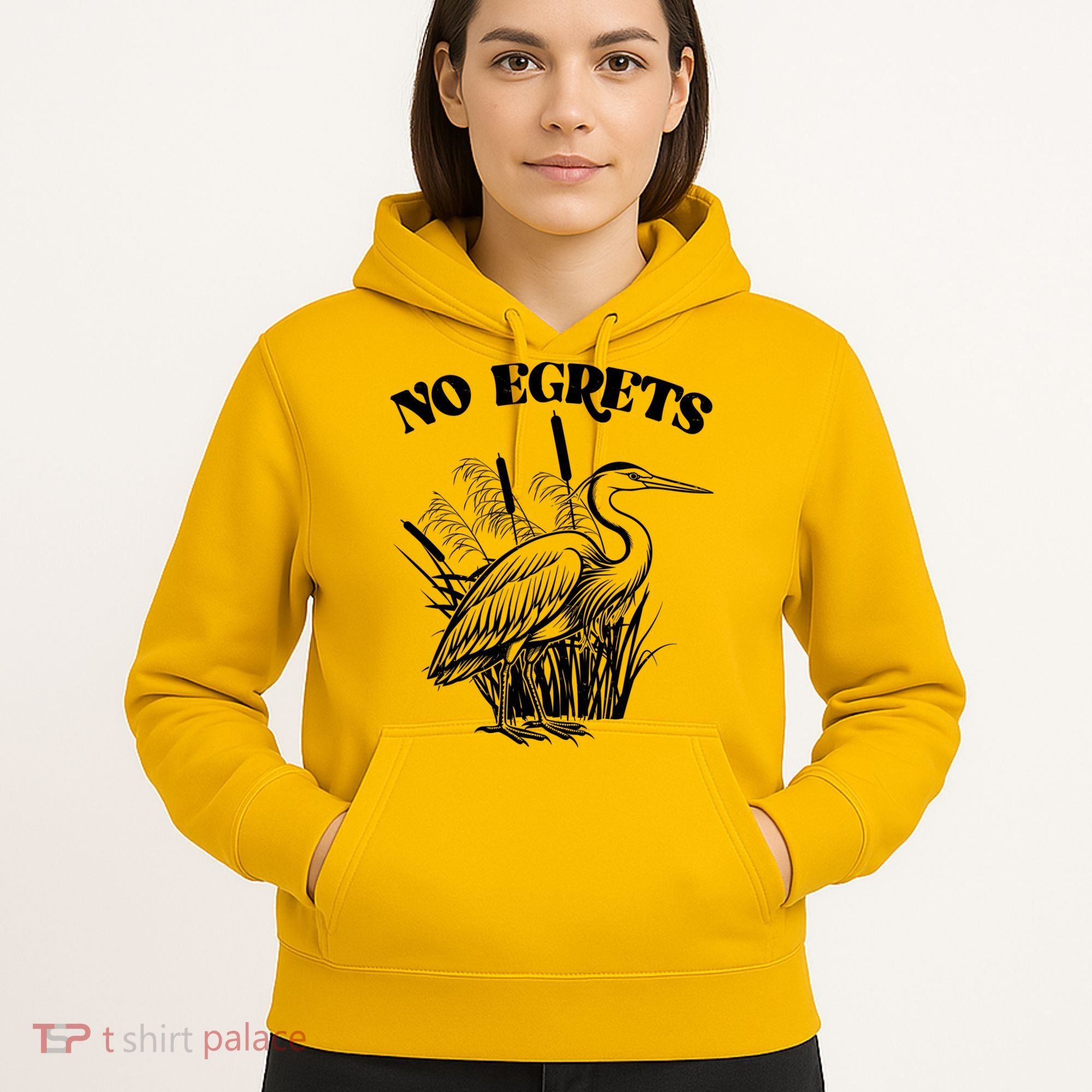 Funny No Egrets No Regrets Bird Pun Hoodie