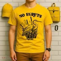 Funny No Egrets No Regrets Bird Pun T-Shirt thumb 6