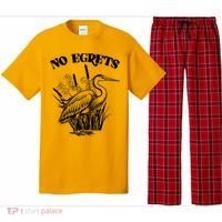 Funny No Egrets No Regrets Bird Pun Pajama Set thumb 0