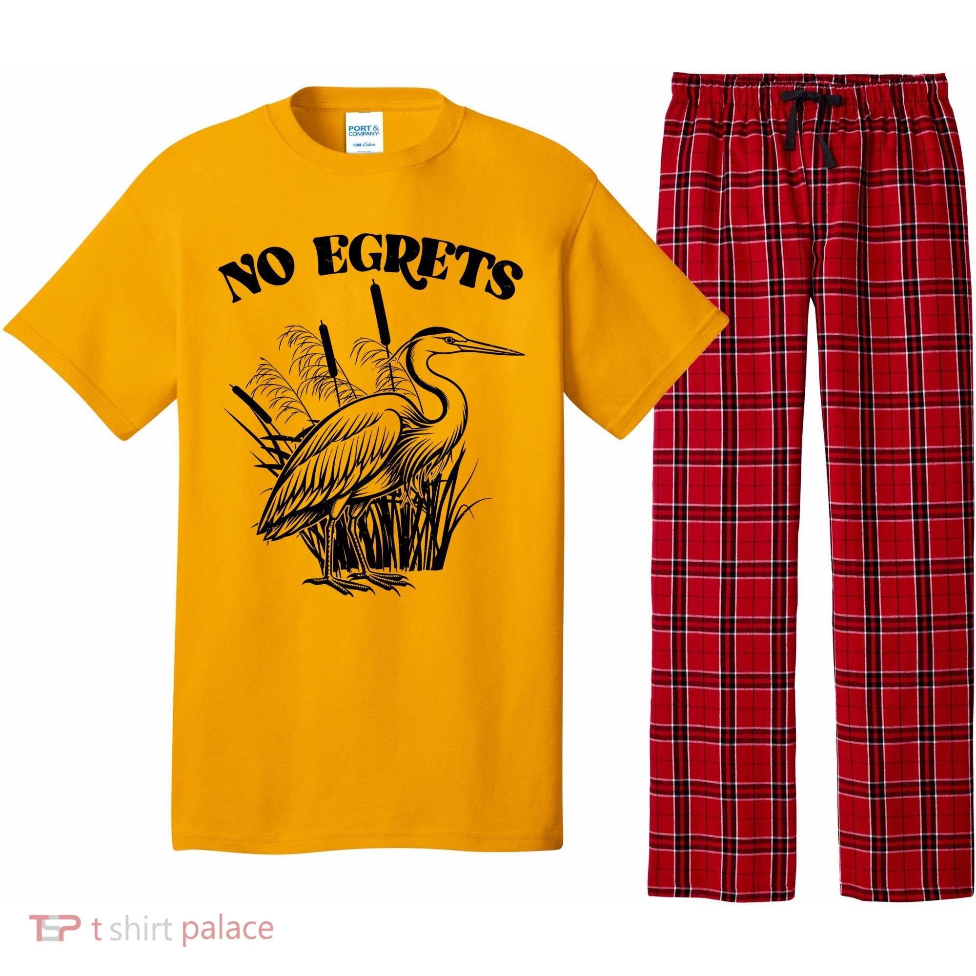 Funny No Egrets No Regrets Bird Pun Pajama Set