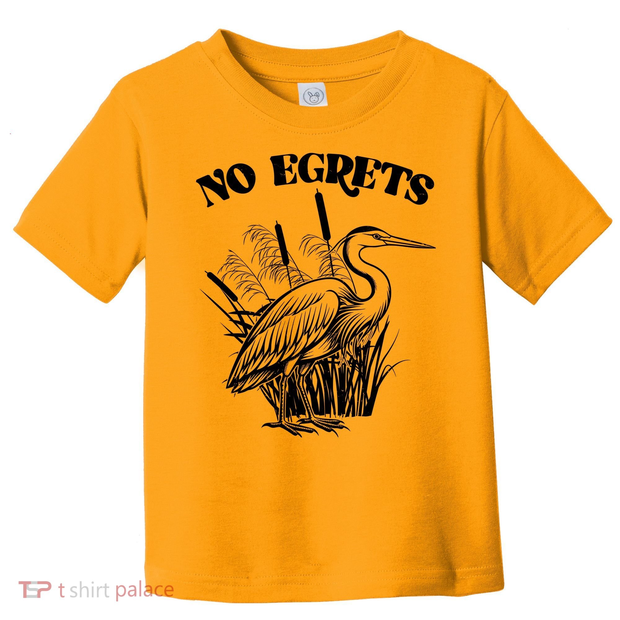 Funny No Egrets No Regrets Bird Pun Toddler T-Shirt