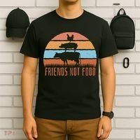 Friends Not Food Animal Lover Vegan T-Shirt thumb 6