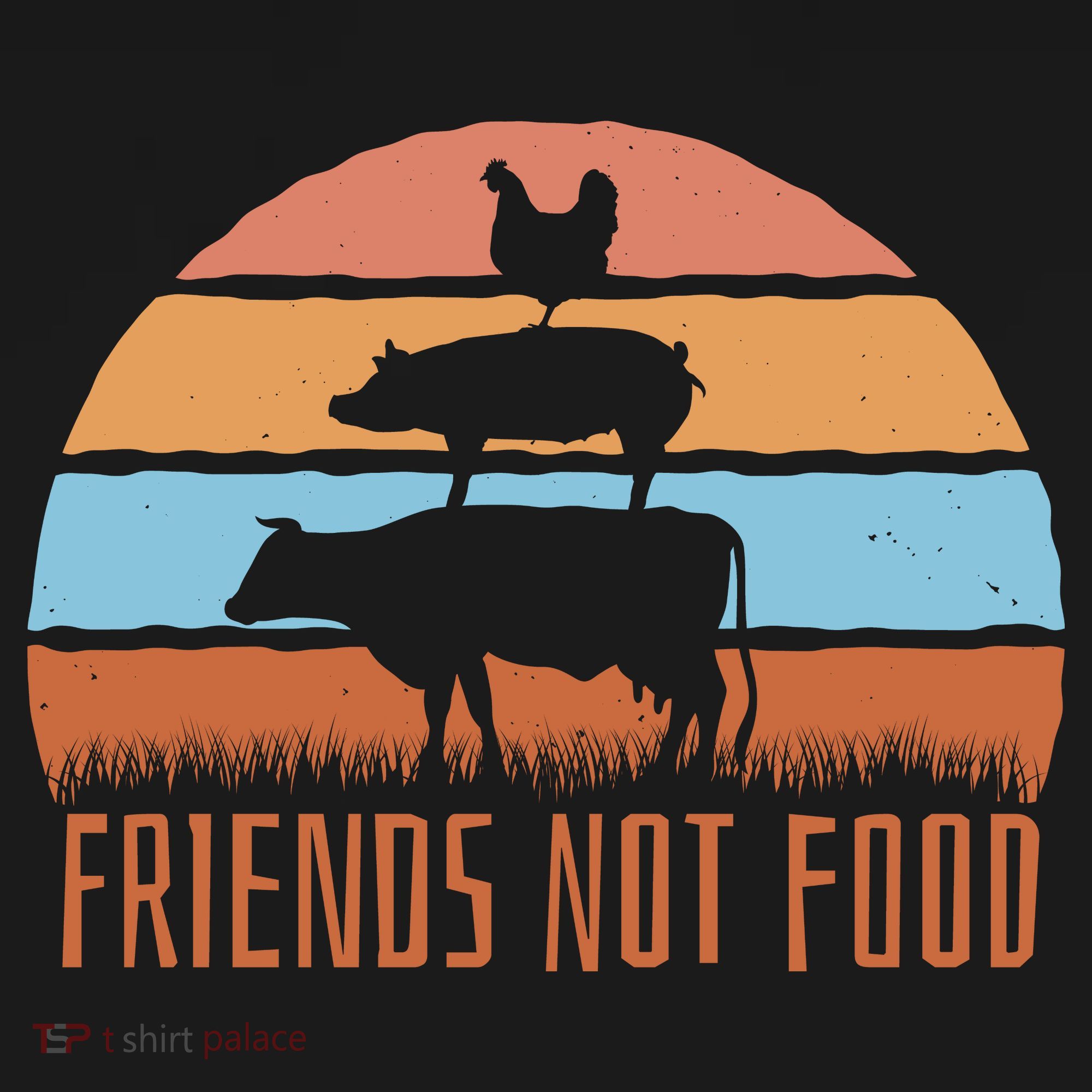 Friends Not Food Animal Lover Vegan Mousepad