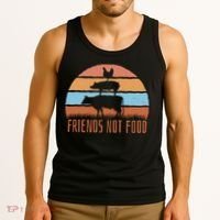 Friends Not Food Animal Lover Vegan Tank Top thumb 3