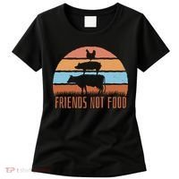 Friends Not Food Animal Lover Vegan Women's T-Shirt thumb 0