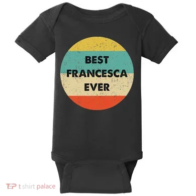 Francesca Name Baby Bodysuit