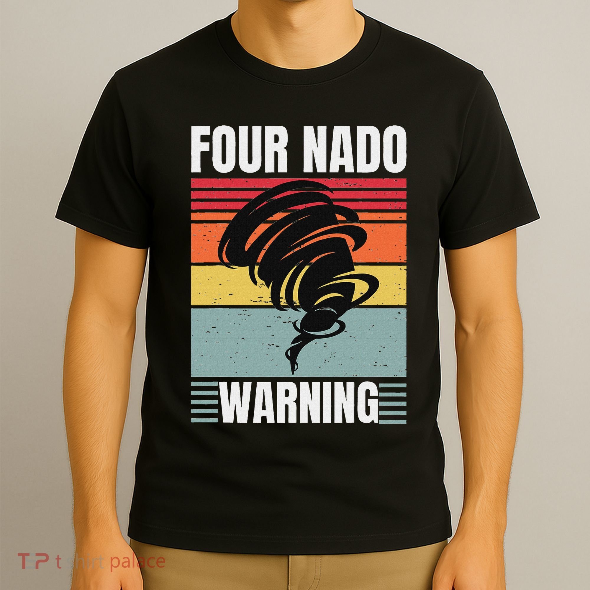Four Nado Fournado 4th Birthday 4 Years Old Kids Boys Girls T-Shirt