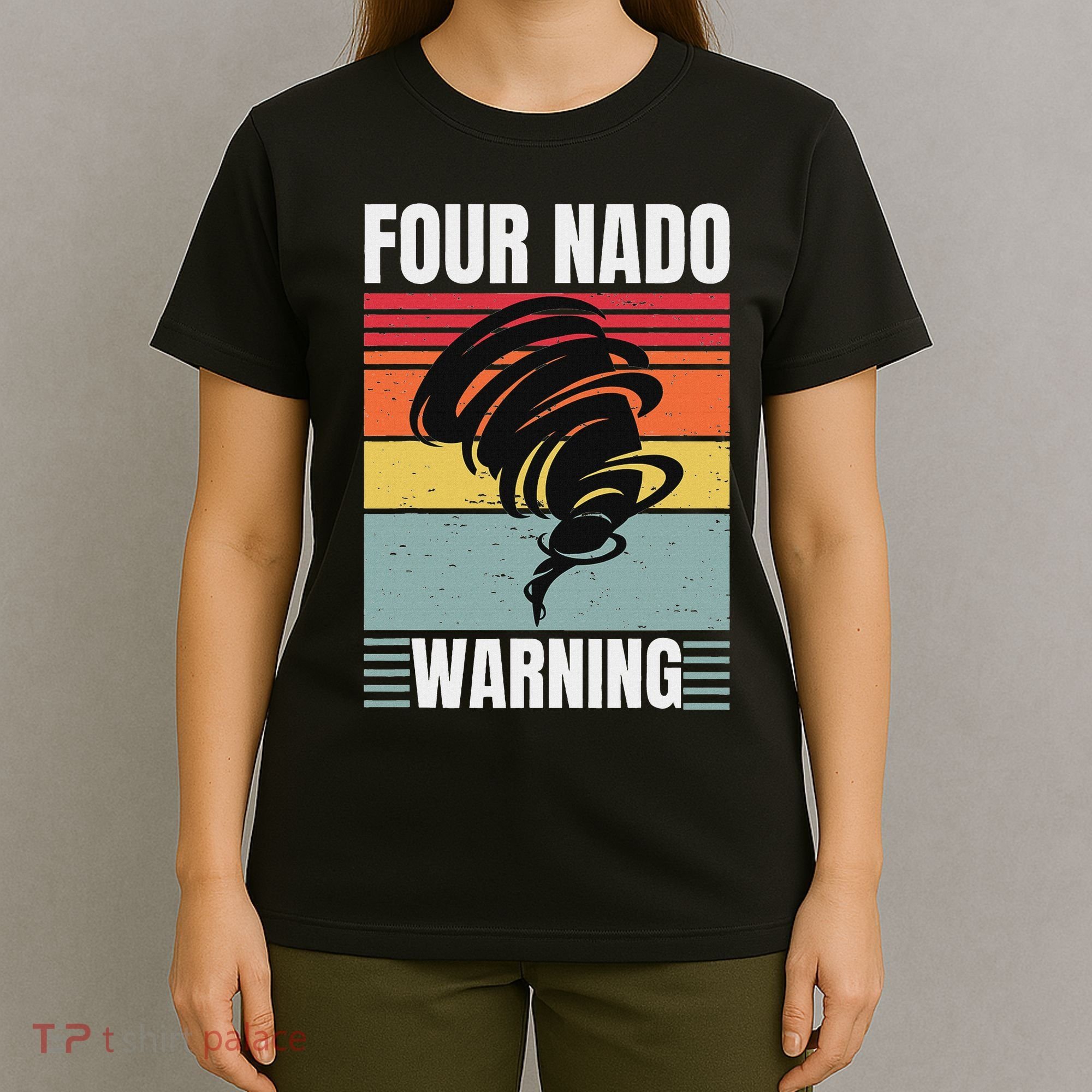 Four Nado Fournado 4th Birthday 4 Years Old Kids Boys Girls T-Shirt