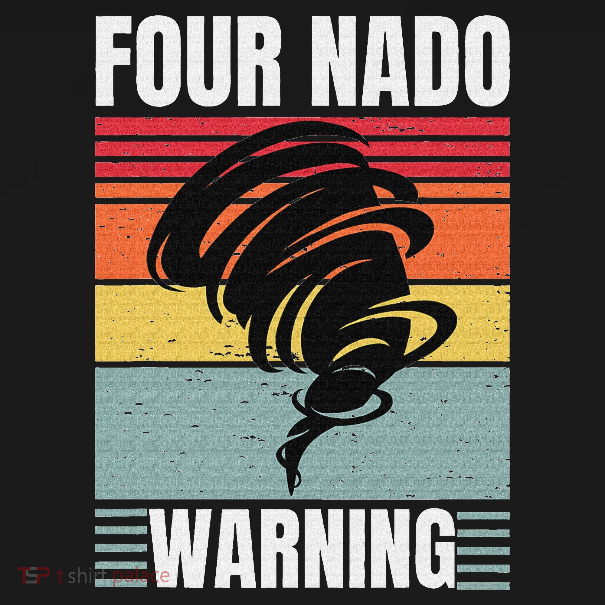 Four Nado Fournado 4th Birthday 4 Years Old Kids Boys Girls T-Shirt