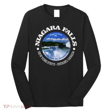 Funny Niagara Falls Niagara River New York State Canada Long Sleeve Shirt