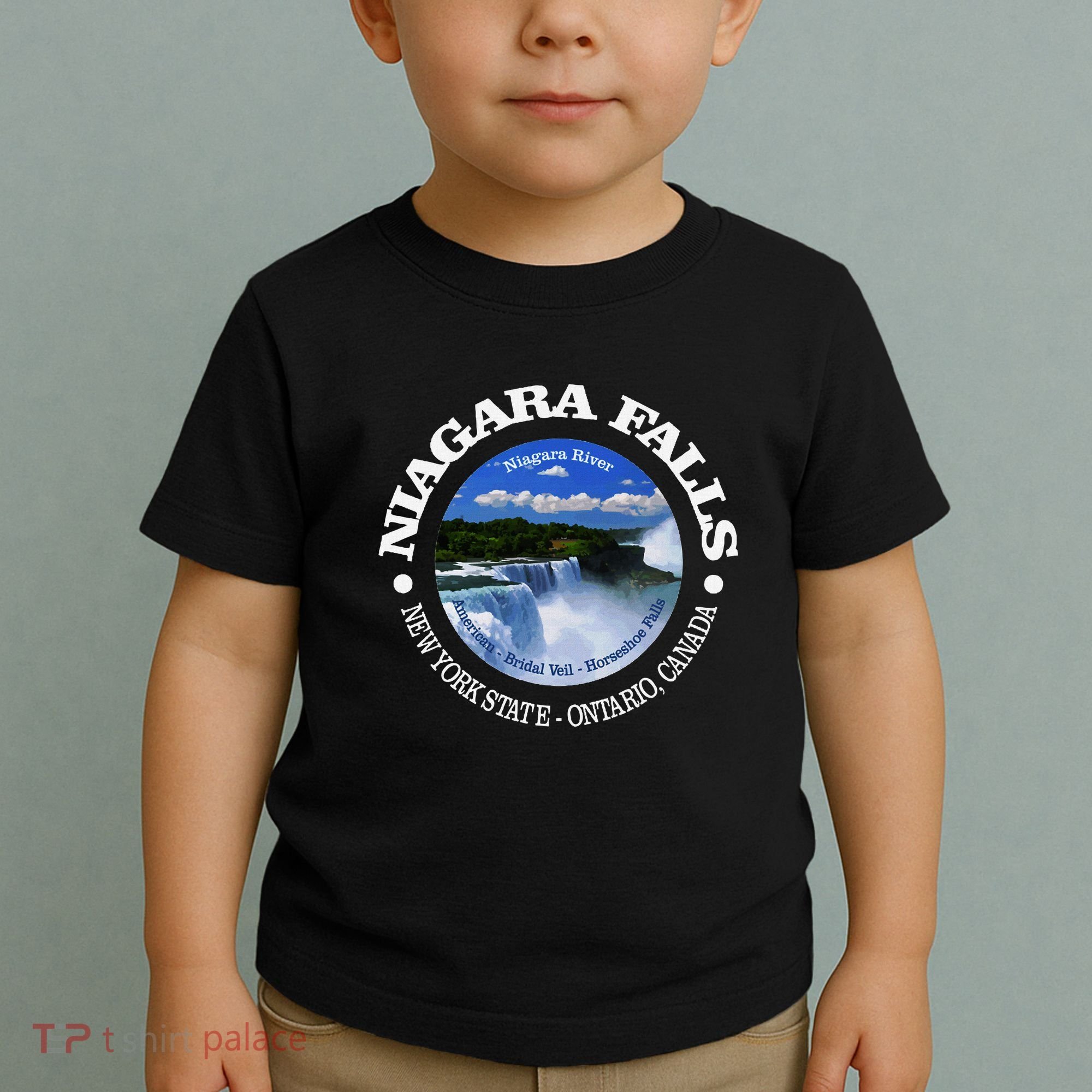 Funny Niagara Falls Niagara River New York State Canada Toddler T-Shirt