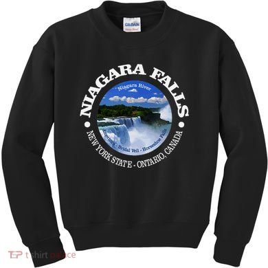 Funny Niagara Falls Niagara River New York State Canada Kids Sweatshirt