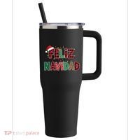 Feliz Navidad 40oz Vacuum Insulated Stainless Steel Travel Tumbler thumb 0