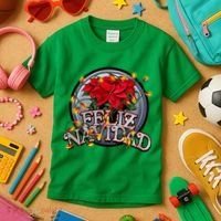 Feliz Navidad Kids T-Shirt thumb 3