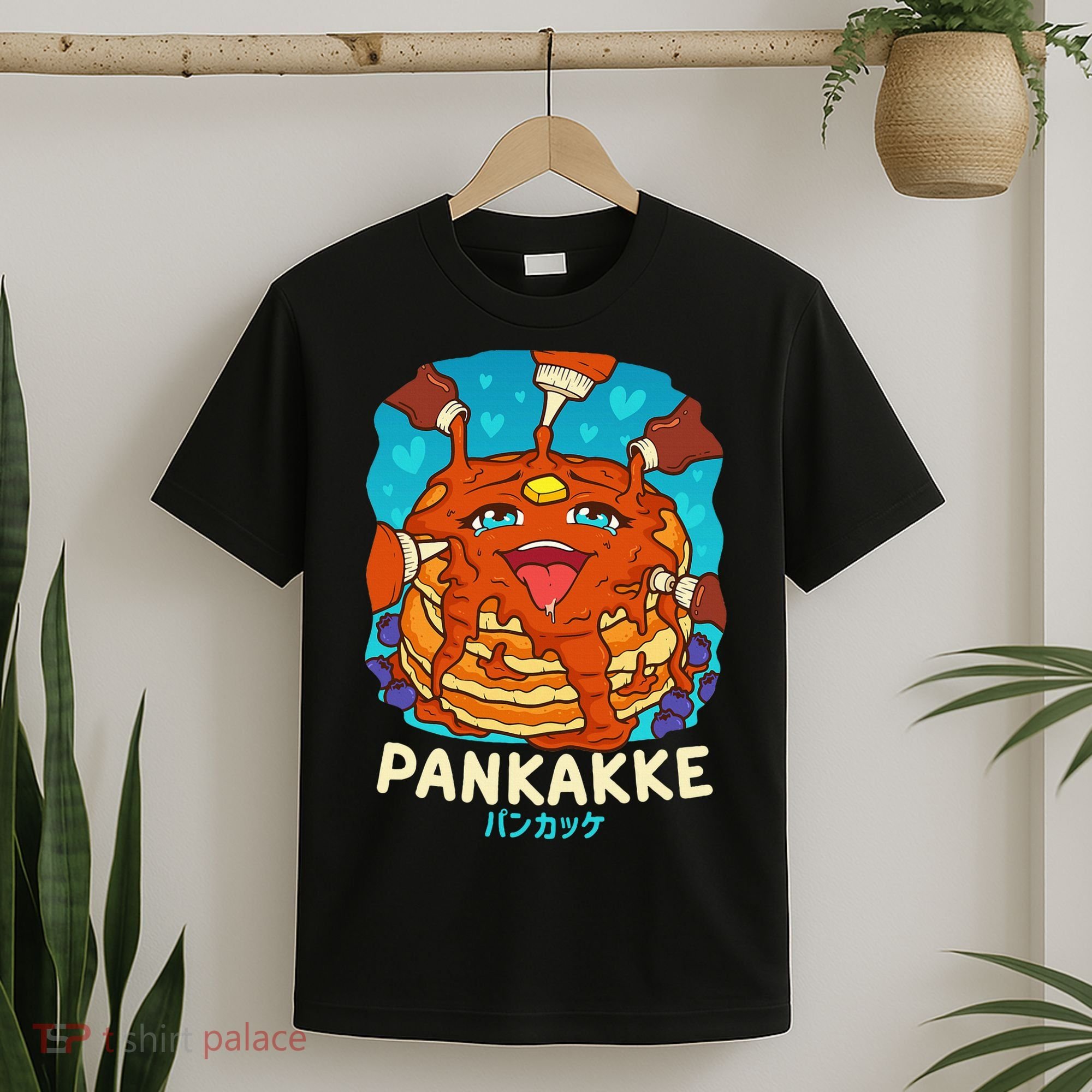 Funny Naughty Foodie Pun Kawaii Pankakke Japanese Pancake T-Shirt