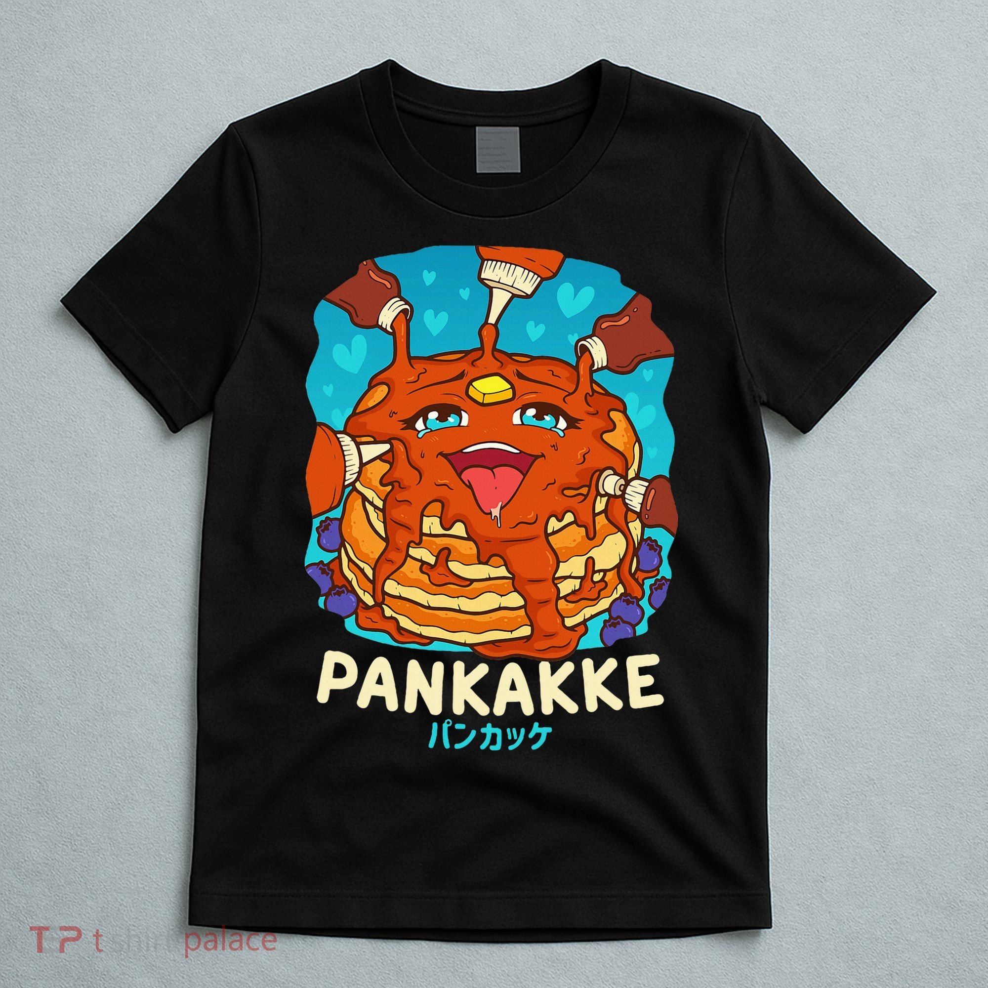 Funny Naughty Foodie Pun Kawaii Pankakke Japanese Pancake T-Shirt