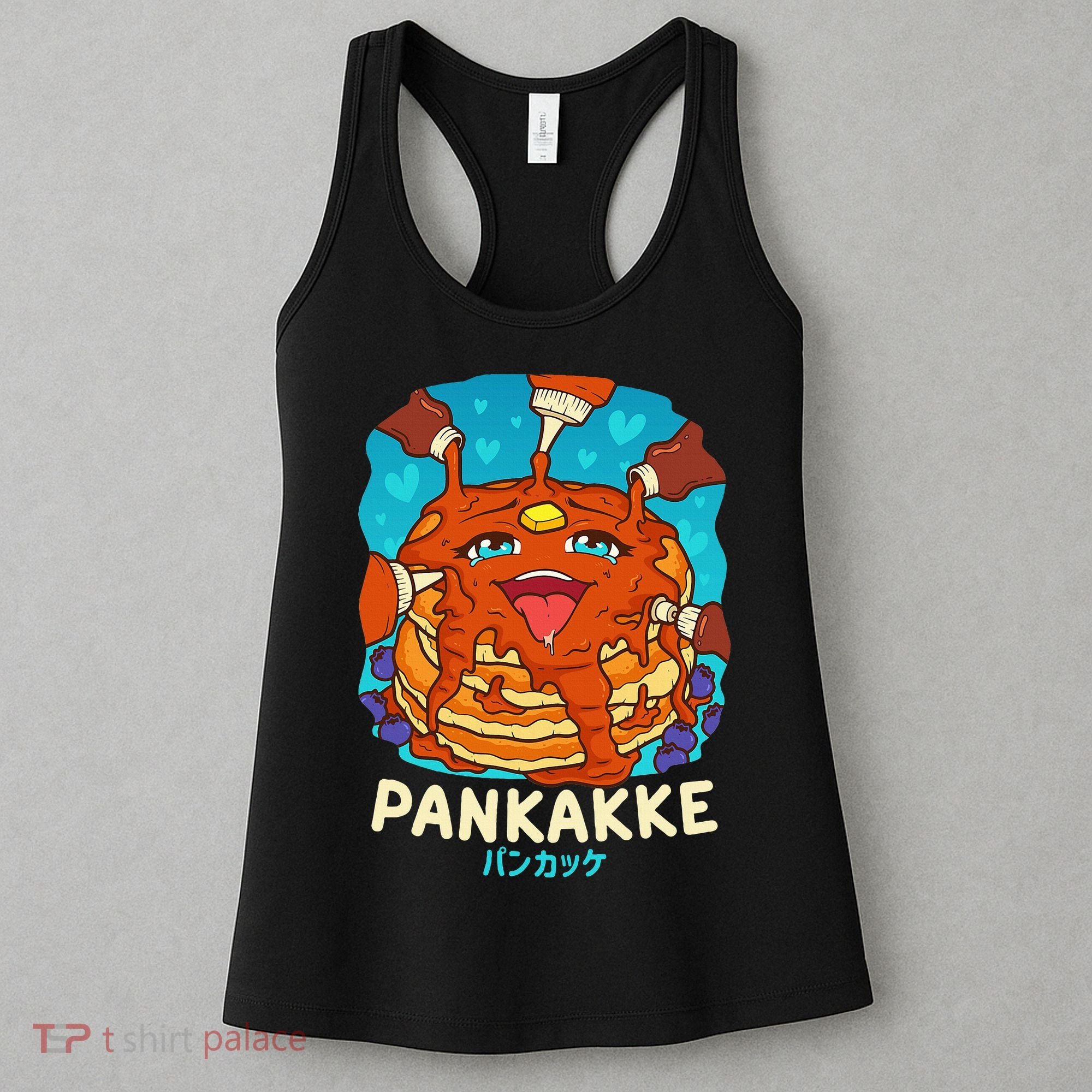 Funny Naughty Foodie Pun Kawaii Pankakke Japanese Pancake Women's Tank Top