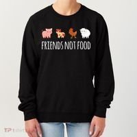 Friends Not Food Vegetarian Vegan Women's Sweatshirt thumb 0