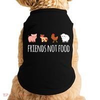 Friends Not Food Vegetarian Vegan Doggie Tank thumb 0