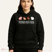 Friends Not Food Vegetarian Vegan Hoodie thumb 5
