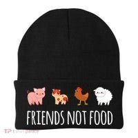 Friends Not Food Vegetarian Vegan Beanie thumb 0