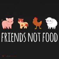 Friends Not Food Vegetarian Vegan Women's Hoodie thumb 2