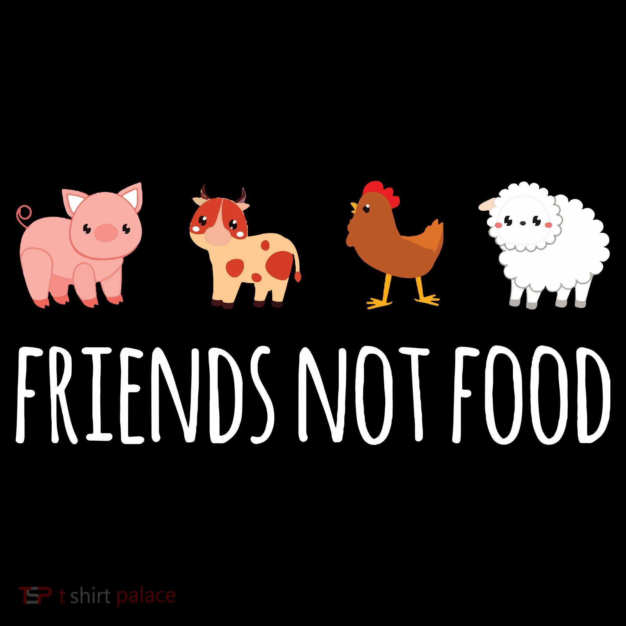 Friends Not Food Vegetarian Vegan Women's Hoodie