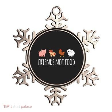 Friends Not Food Vegetarian Vegan Ornament