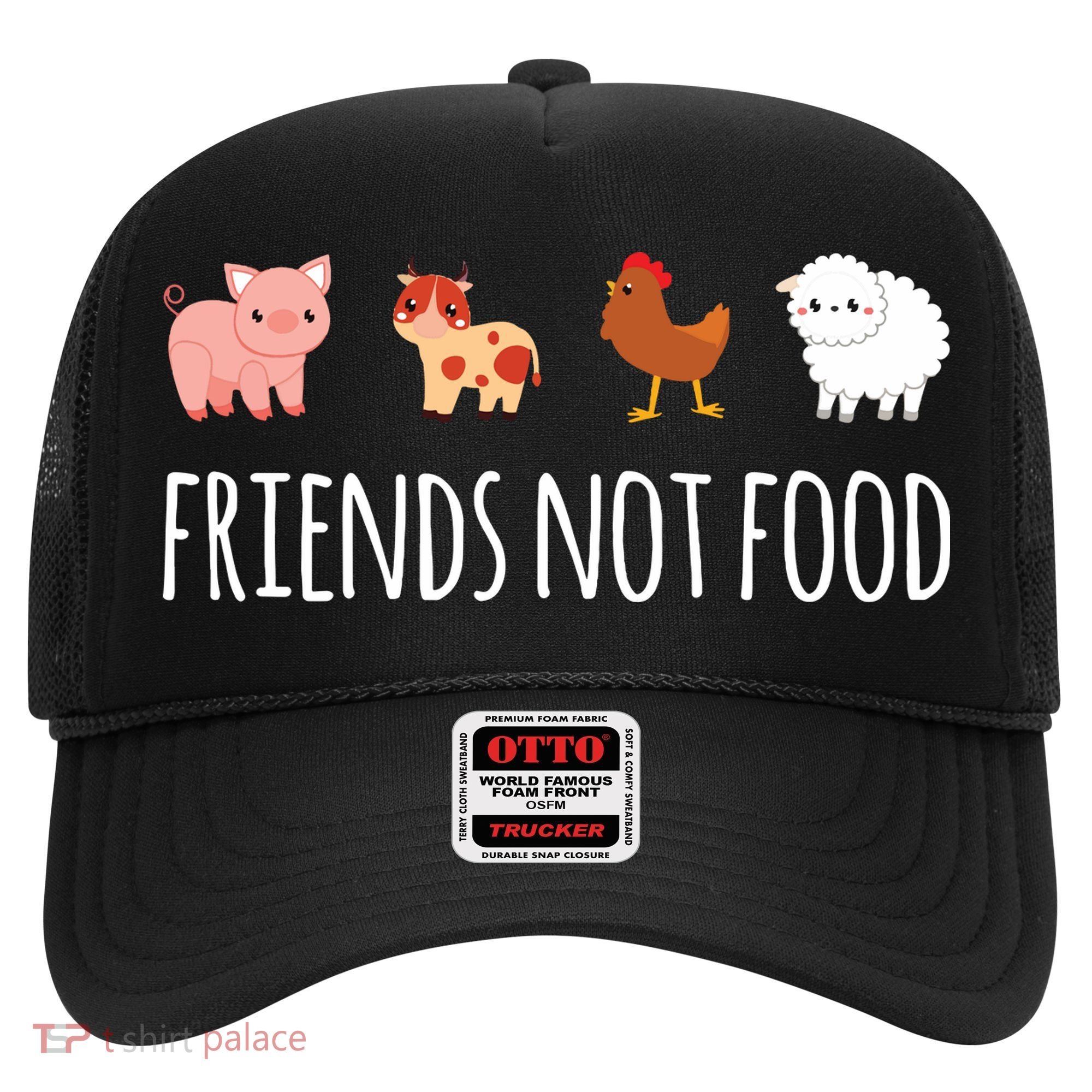 Friends Not Food Vegetarian Vegan Hat