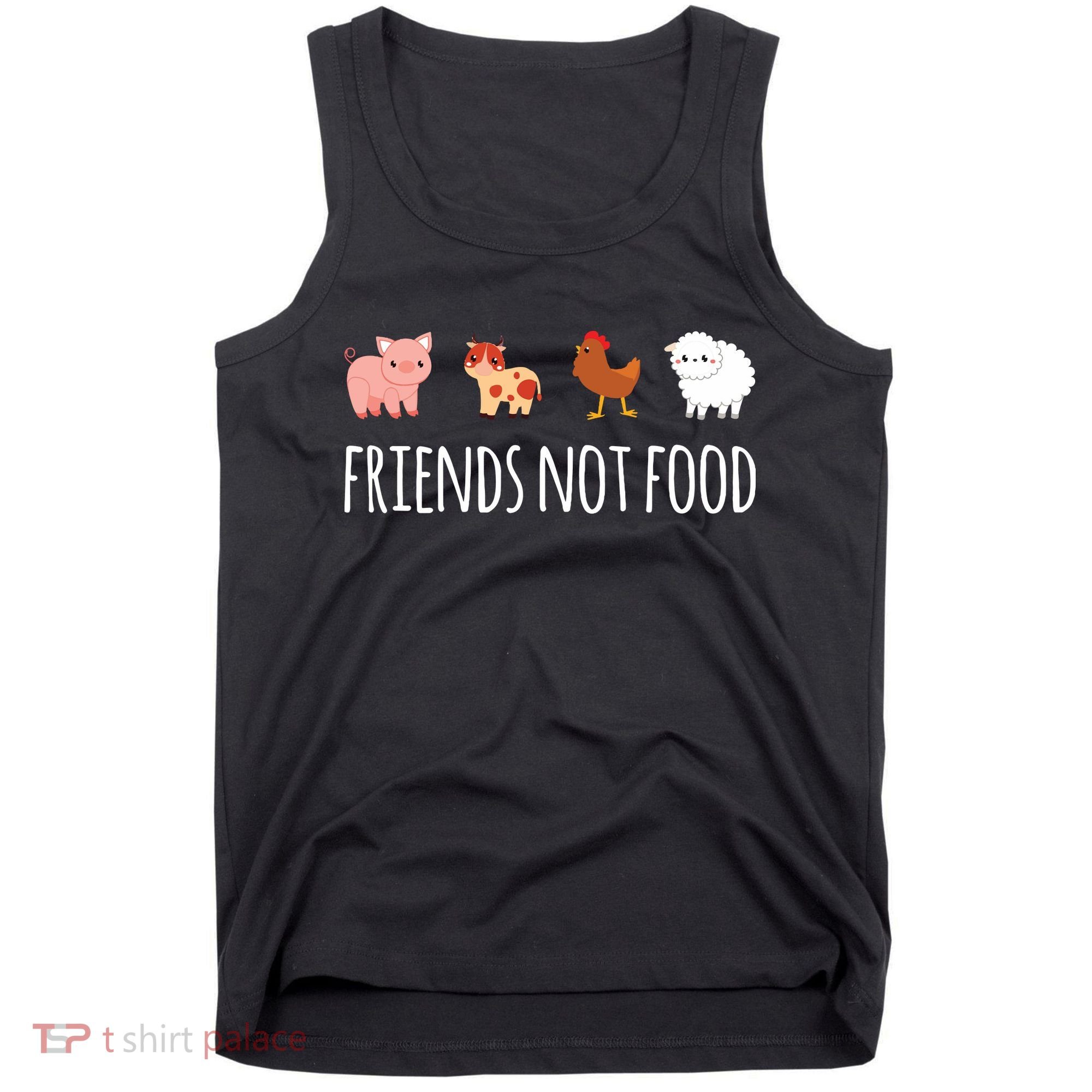 Friends Not Food Vegetarian Vegan Tank Top
