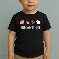 Friends Not Food Vegetarian Vegan Toddler T-Shirt thumb 2