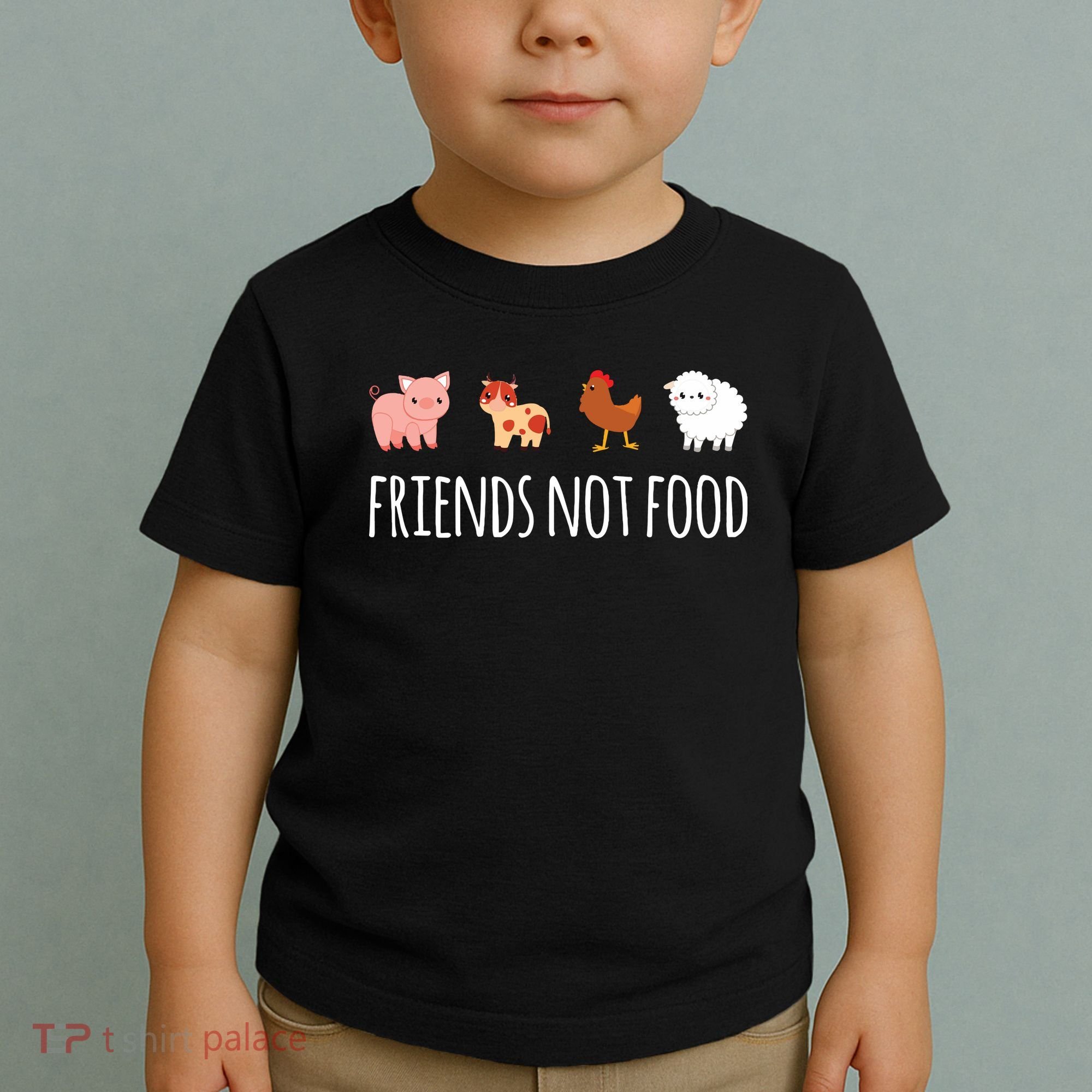 Friends Not Food Vegetarian Vegan Toddler T-Shirt