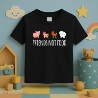 Friends Not Food Vegetarian Vegan Toddler T-Shirt thumb 3