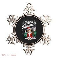 Feline Navidad Funny Cat Christmas Holiday Xmas Santa Hat Ornament thumb 0