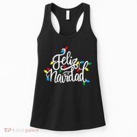 Feliz Navidad Funny Christmas Light Family Group Women's Tank Top thumb 0