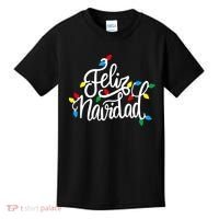 Feliz Navidad Funny Christmas Light Family Group Kids T-Shirt thumb 0
