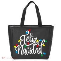 Feliz Navidad Funny Christmas Light Family Group Tote Bag thumb 0