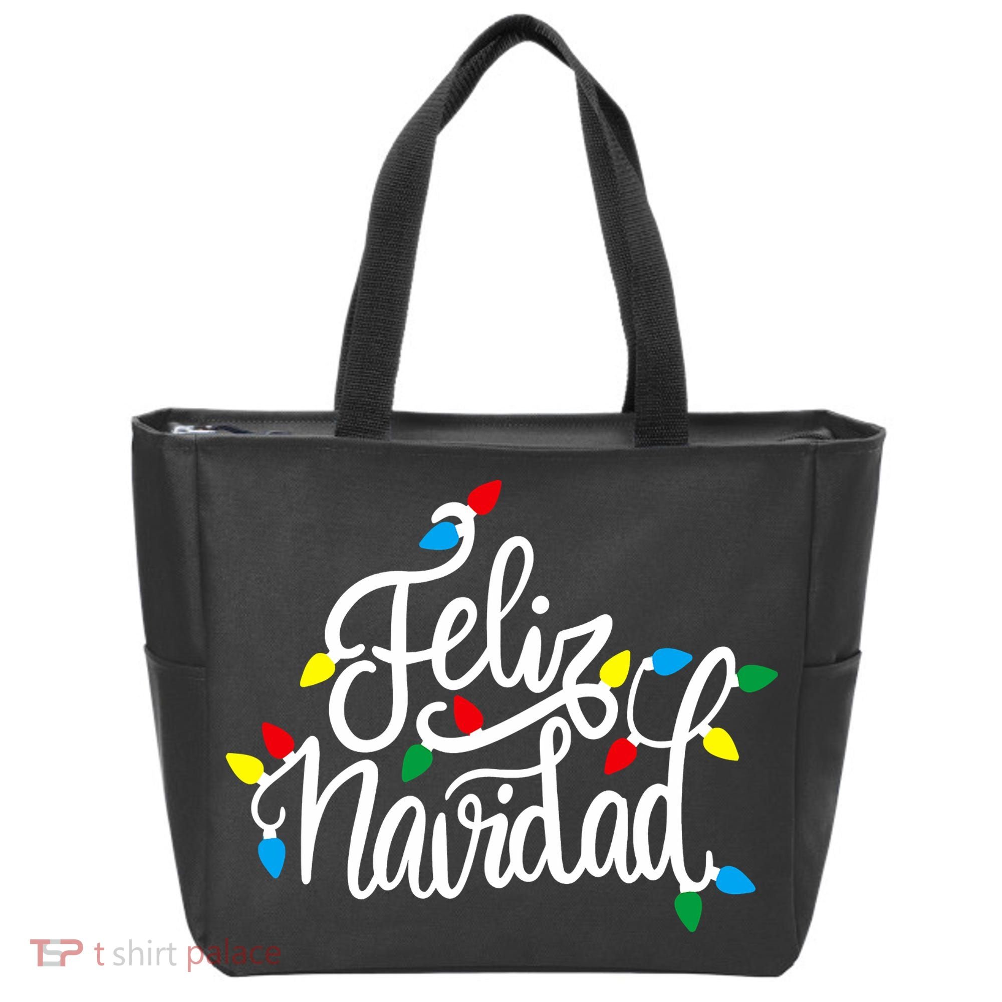 Feliz Navidad Funny Christmas Light Family Group Tote Bag