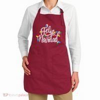 Feliz Navidad Funny Christmas Light Family Group Apron thumb 2