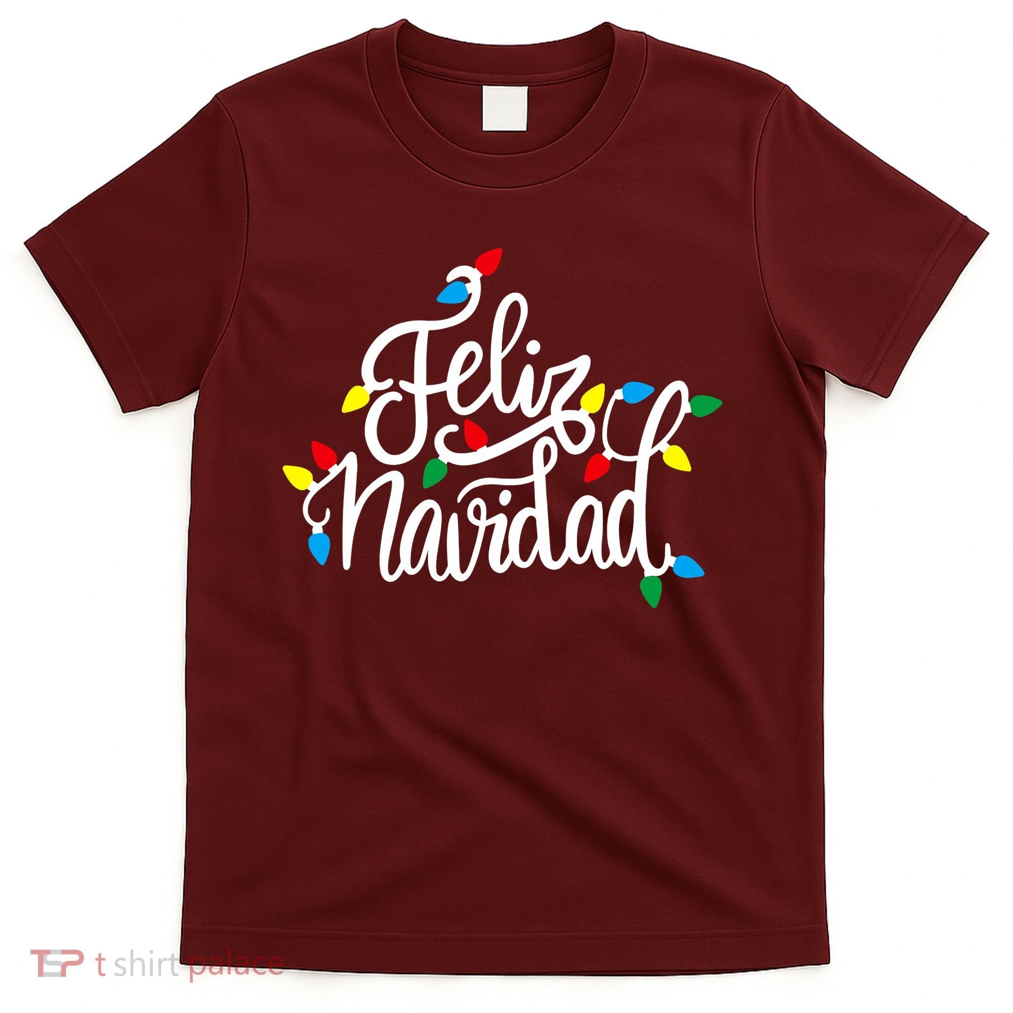 Feliz Navidad Funny Christmas Light Family Group T-Shirt