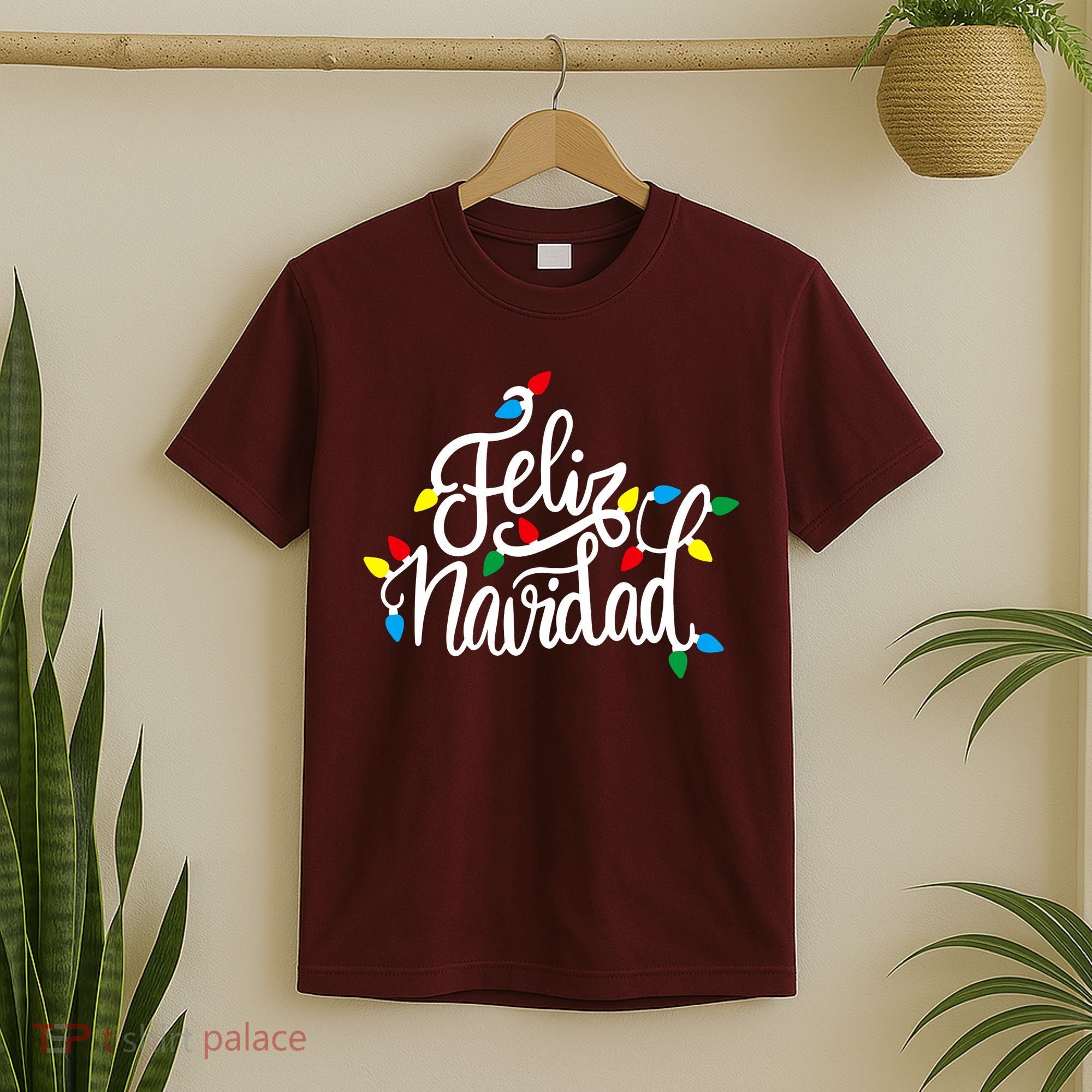 Feliz Navidad Funny Christmas Light Family Group T-Shirt